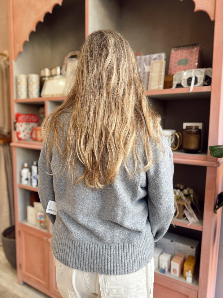 Free People Trading Up Polo / Grey Heather