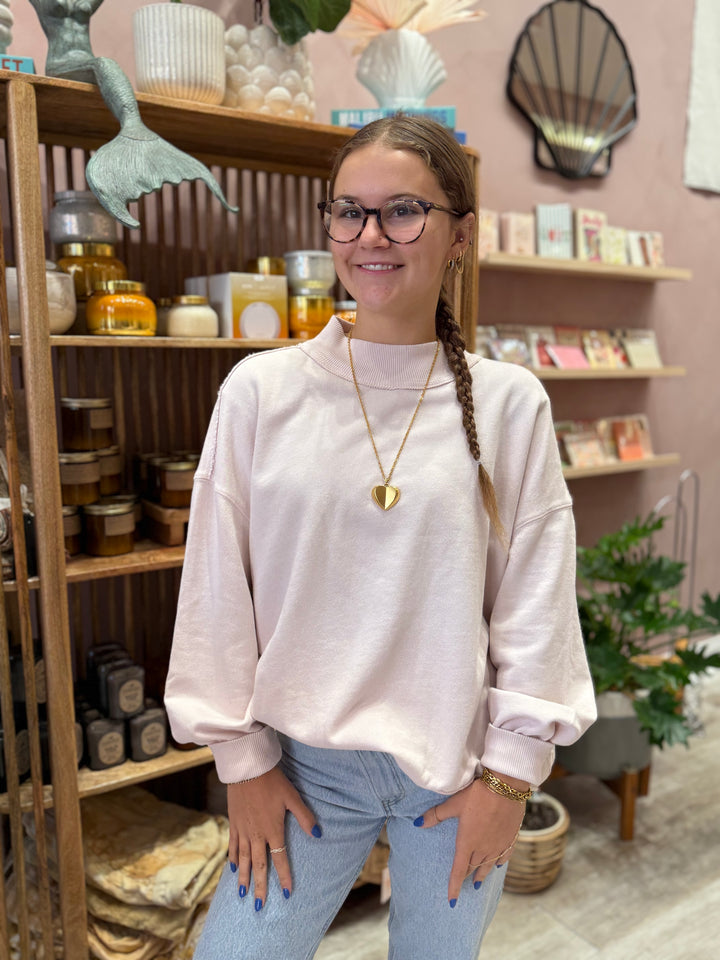 We The Free Palm Springs Pullover / Mauve Chalk