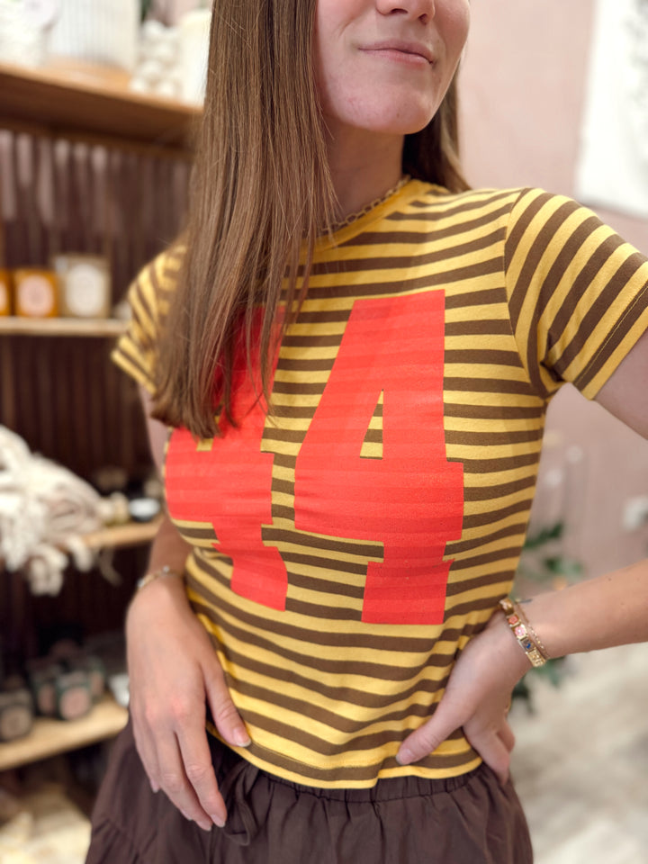 44 Striped Vintage Tee