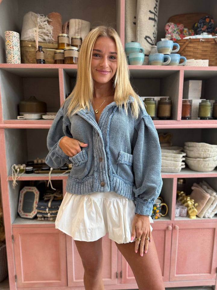 We The Free Cute In This Cardi / Dusty Blue