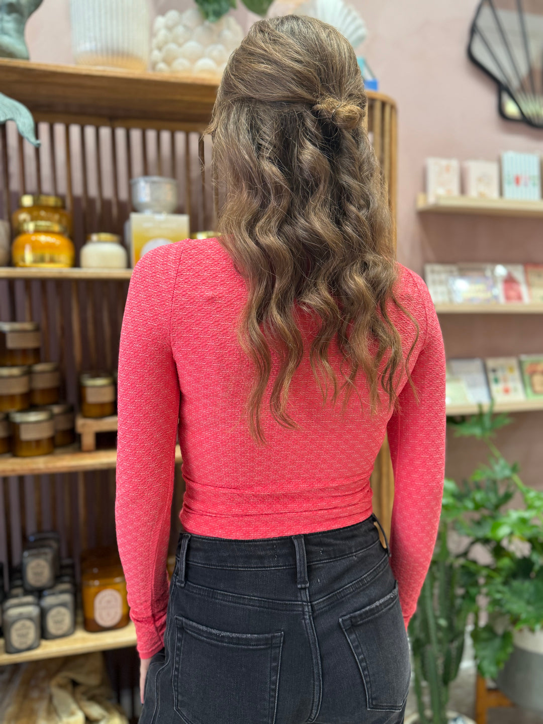 Free People Love Letter Longsleeve / Tart Berry