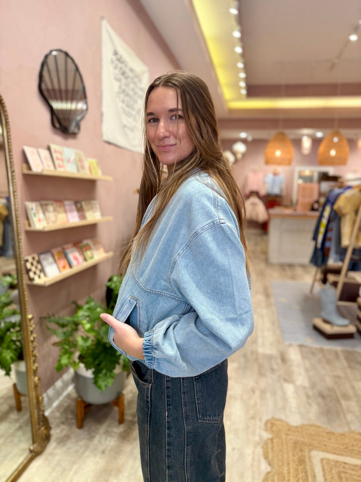 We The Free Birdie Denim Jacket / Mockingbird