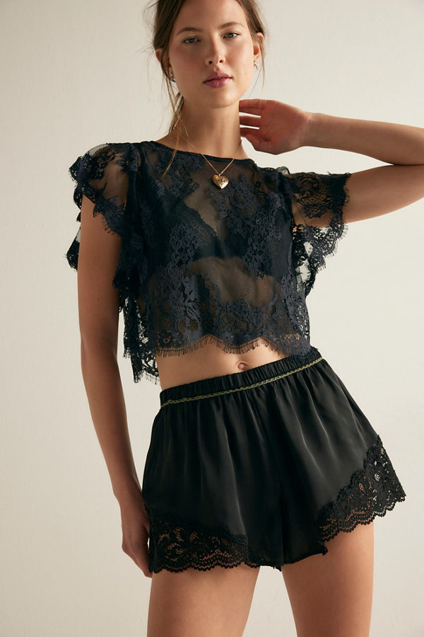 FP Meet Me In The Middle Tap Shorts / Black