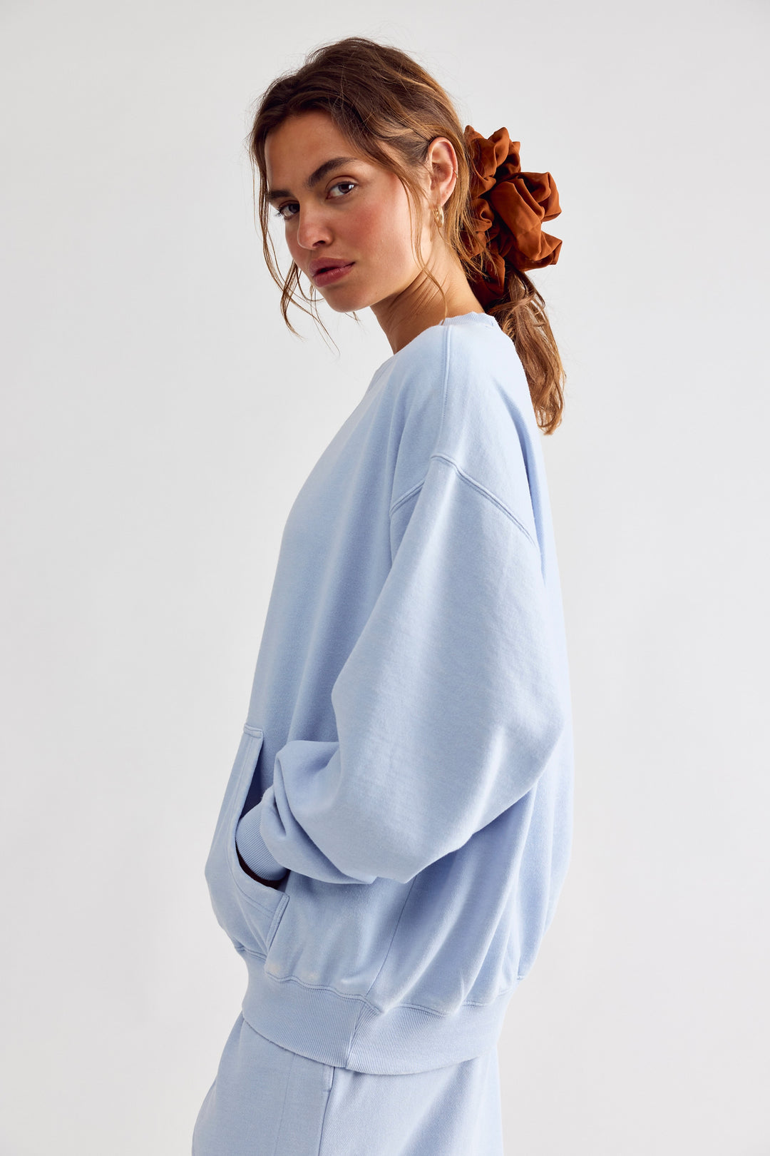 Free People Slow It Down Pullover / Peri Ice