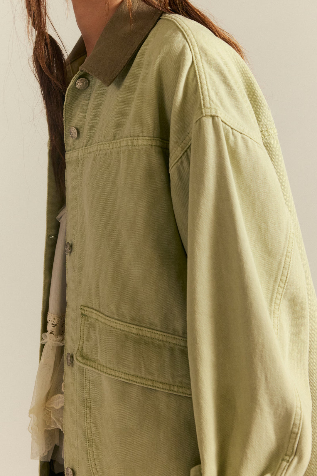 We The Free Lemon Denim Jacket / Washed Sage