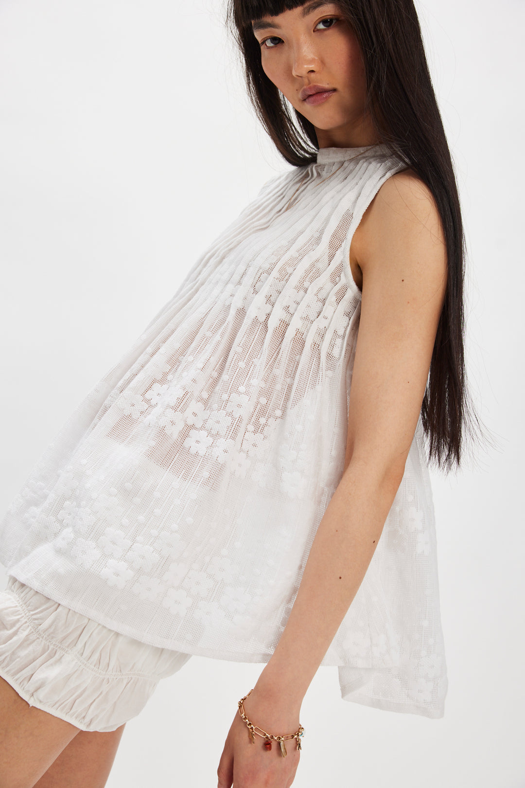 Free People Moon Magic Mesh Tunic / Ivory
