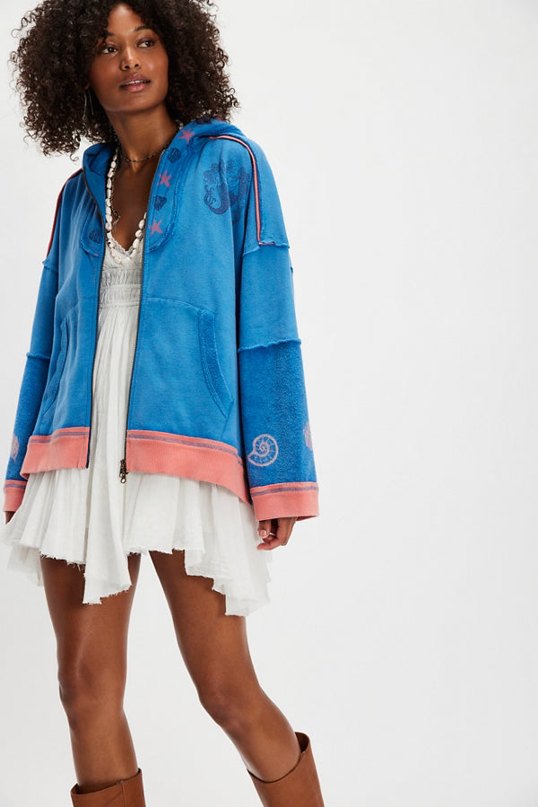 Free People Seashell Cardi / Blue