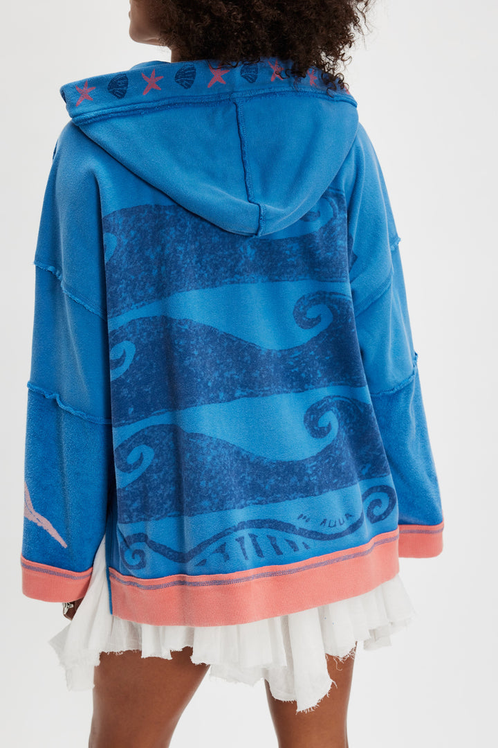 Free People Seashell Cardi / Blue