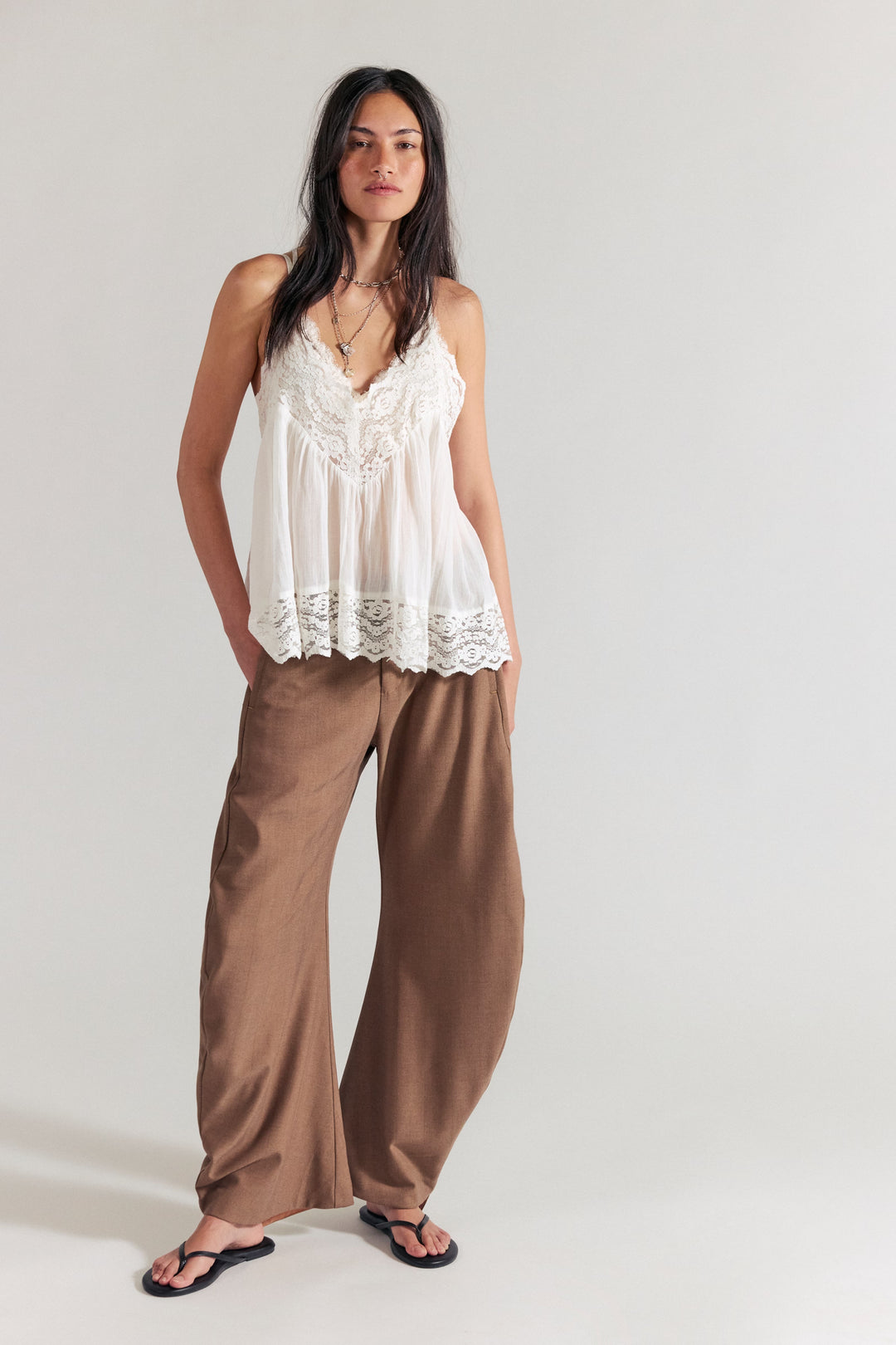 Free People Spotlight Trouser / Brown