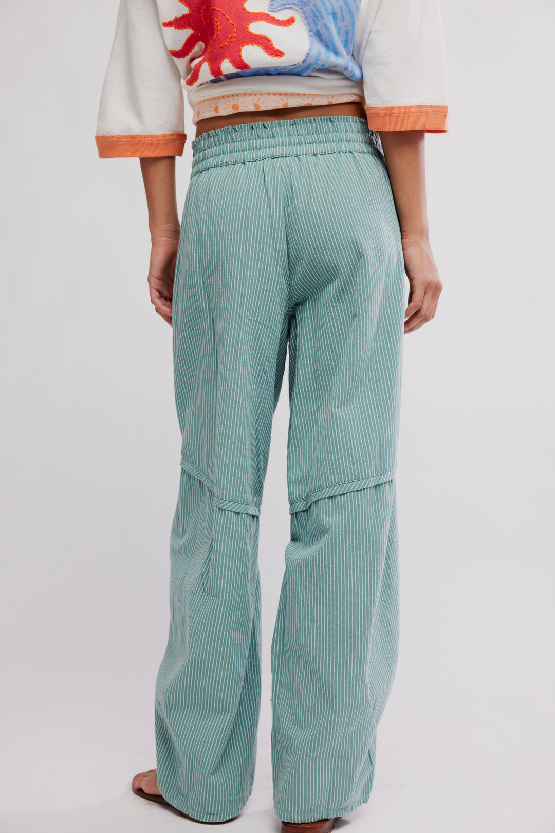 Free People Something Good Pull-On Barrel Pants / Blue