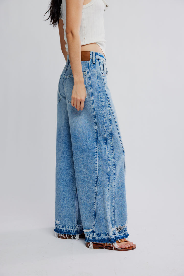 We The Free Apollo Wide-Leg Jeans / Steamline