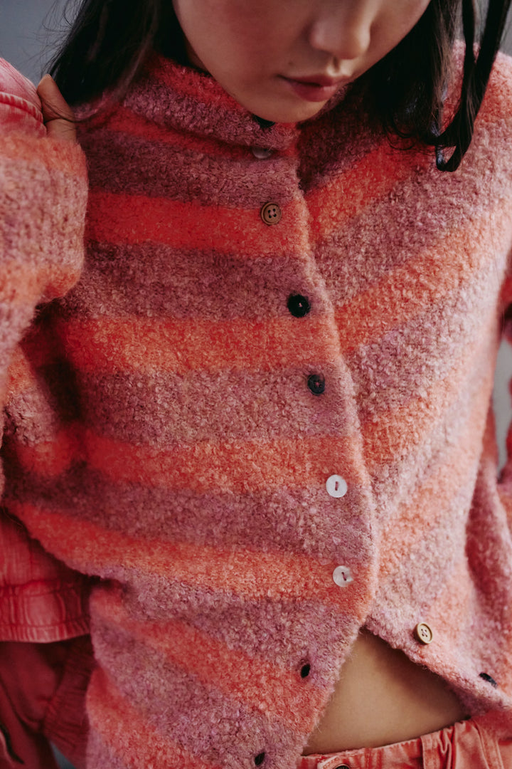 We The Free Button Collection Cardigan / Peach