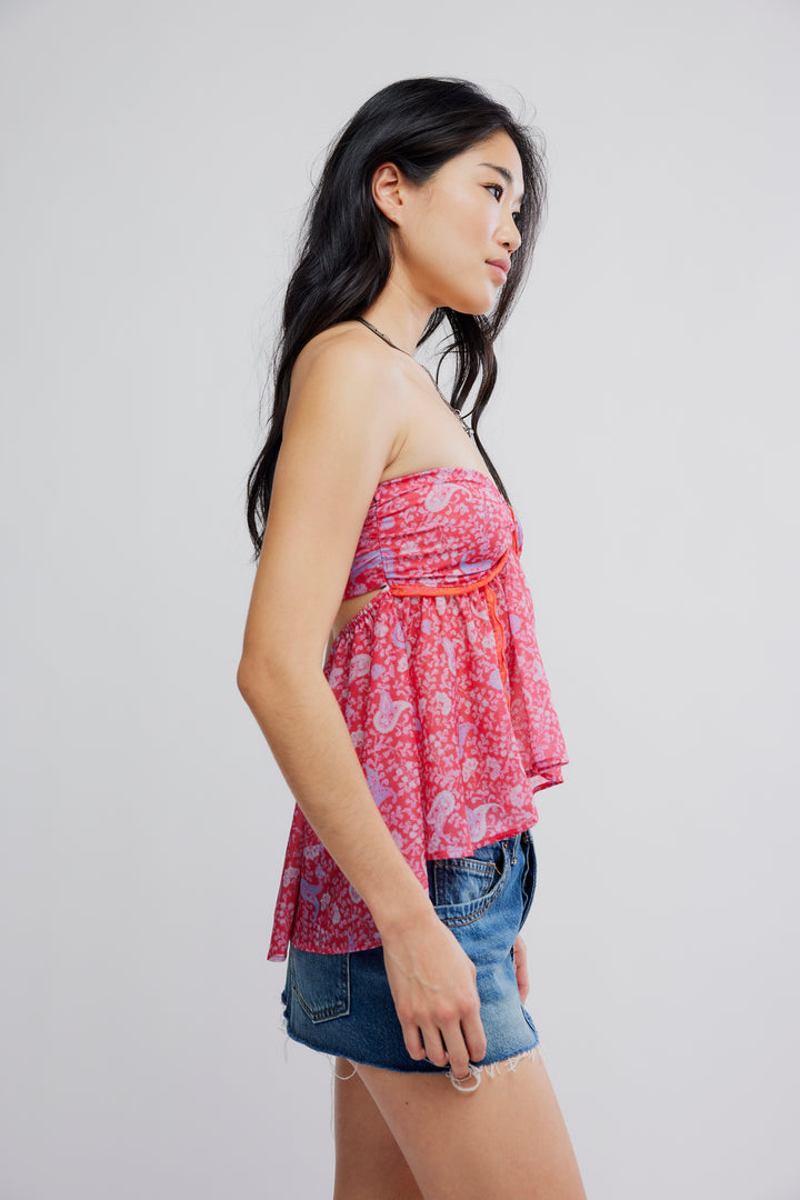 Free People Malia Tube Top / Raspberry