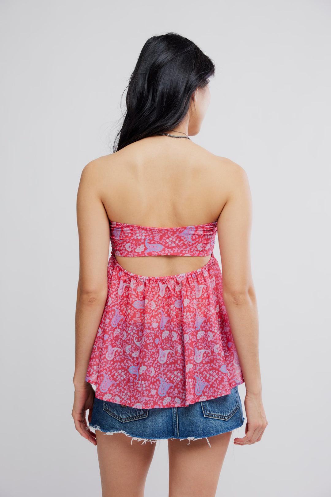Free People Malia Tube Top / Raspberry