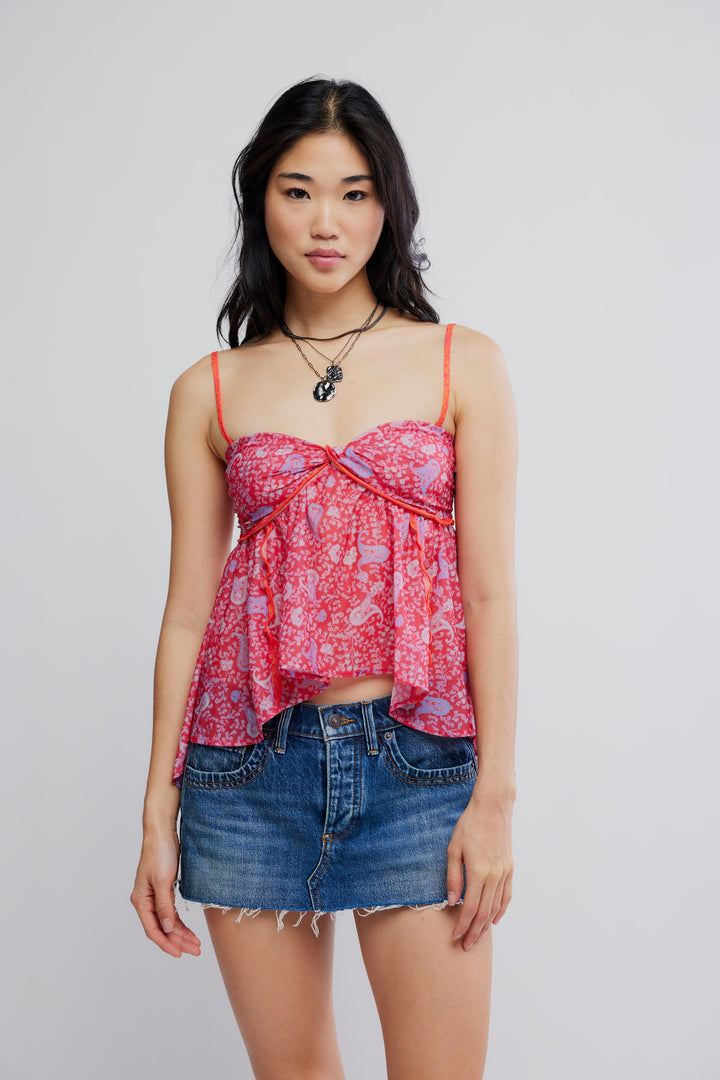 Free People Malia Tube Top / Raspberry