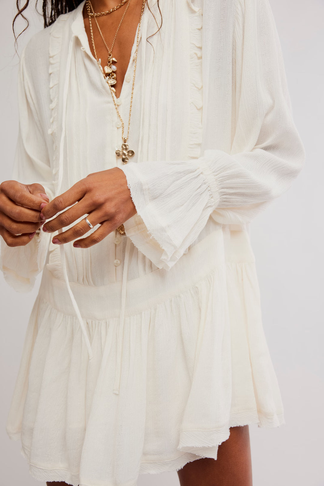 Free People Haute Heirloom Mini Dress / Sugar Swizzle