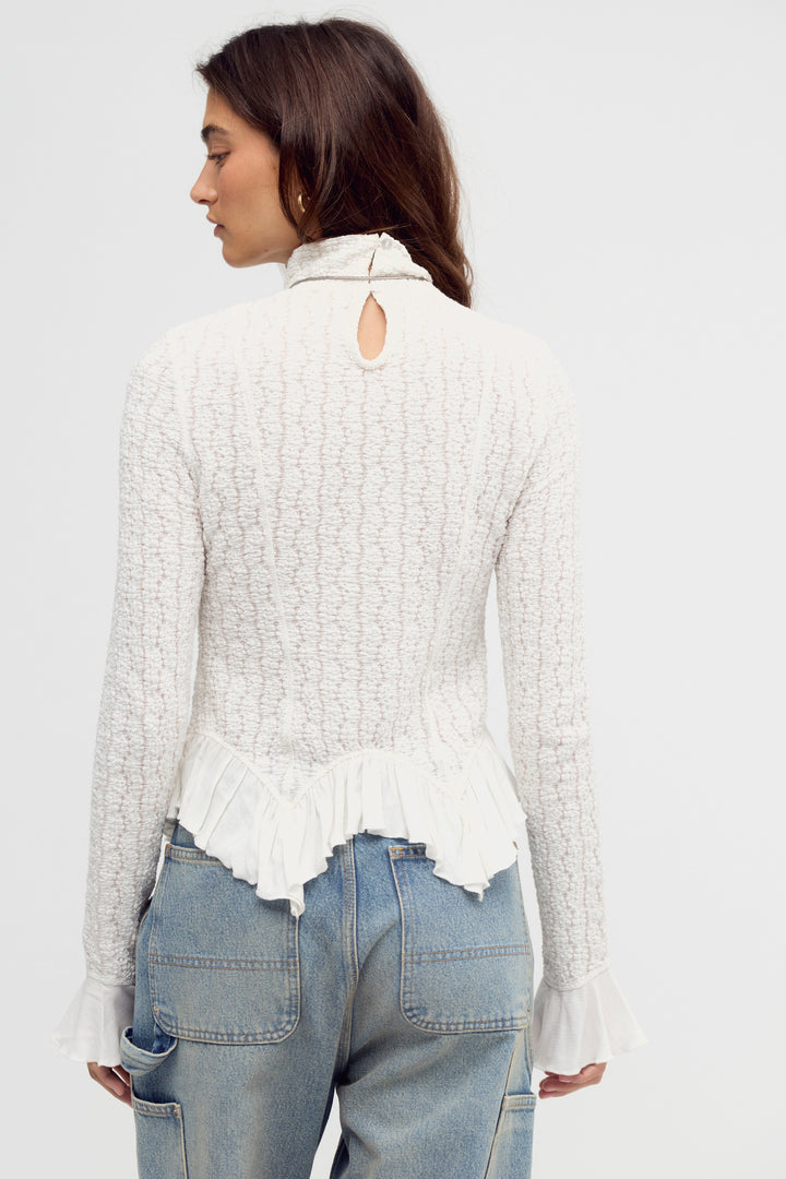 Free People Hope Long Sleeve Blouse / Sugar Swizzle