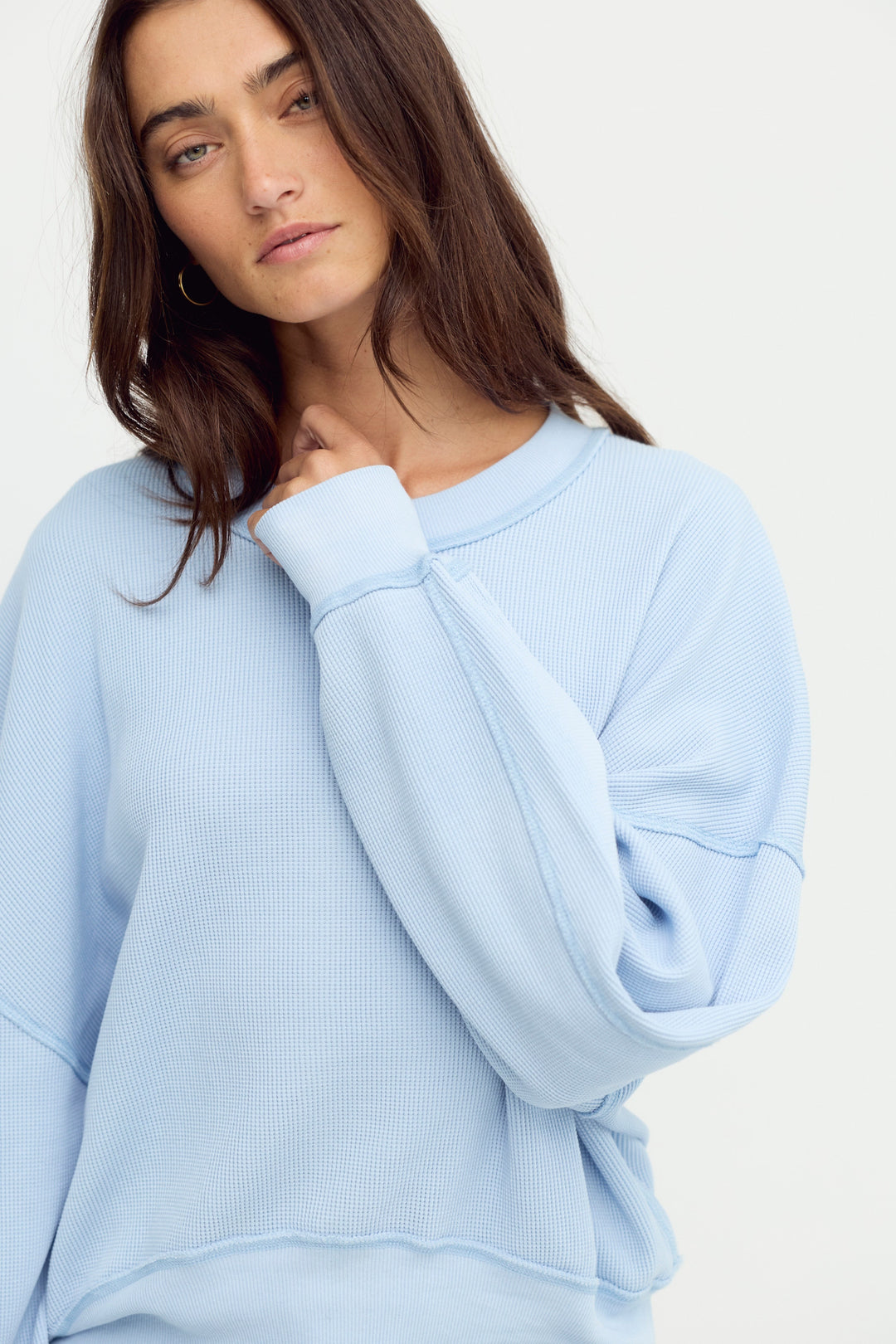Free People Skyline Tee / Blue Snowflake