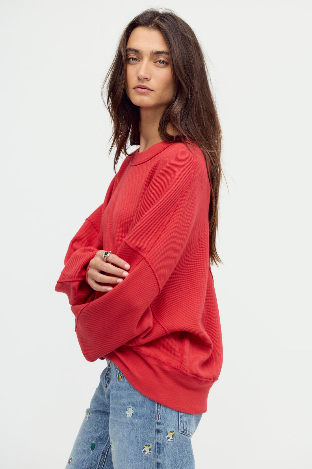 Free People Skyline Tee / Salsa