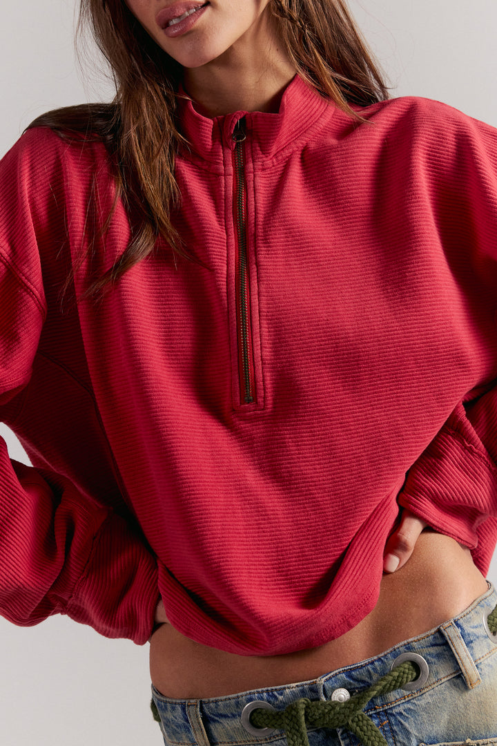 We The Free Celeste Quarter Zip / Salsa