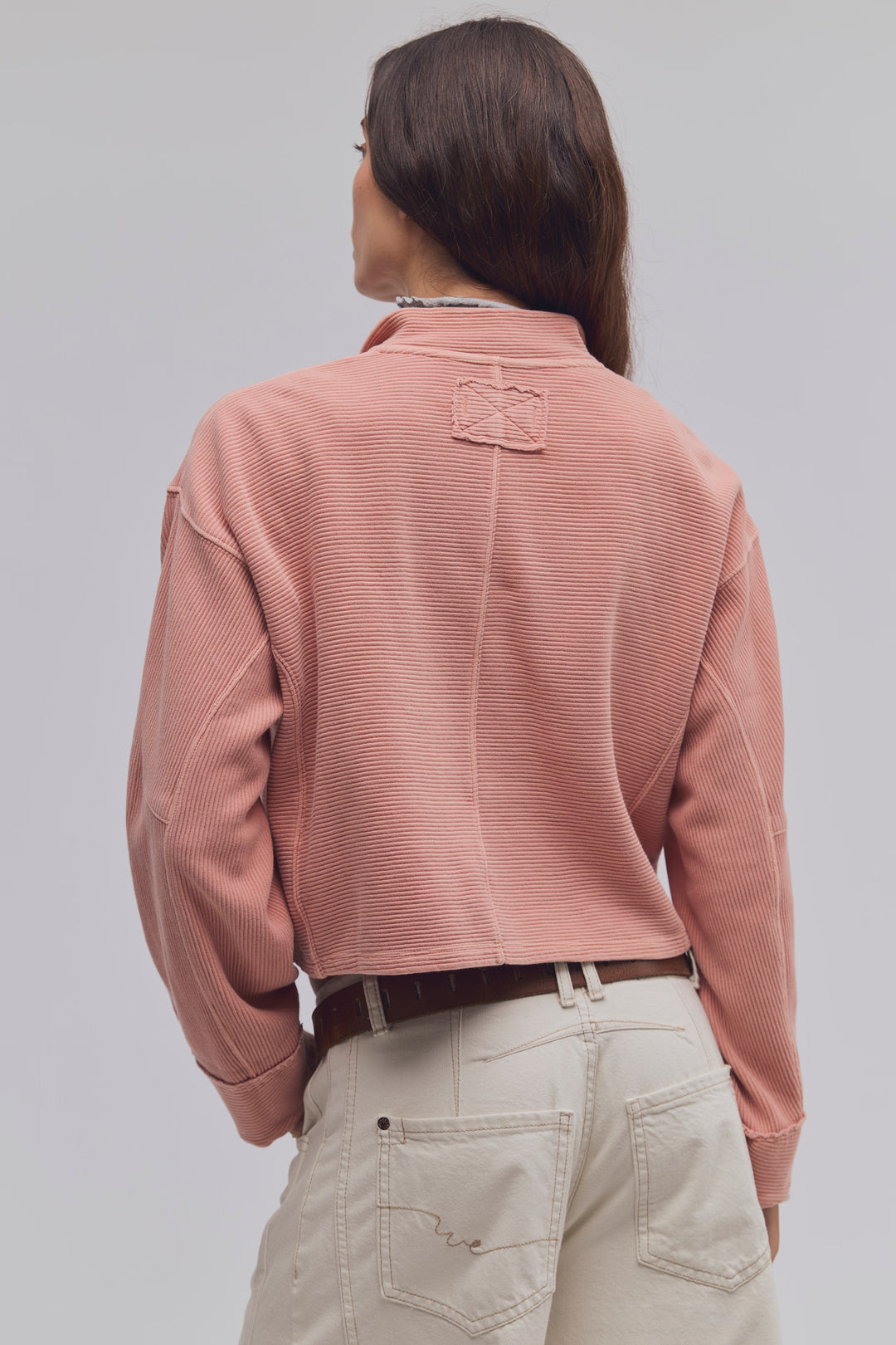 We The Free Celeste Quarter Zip / Coral Pink