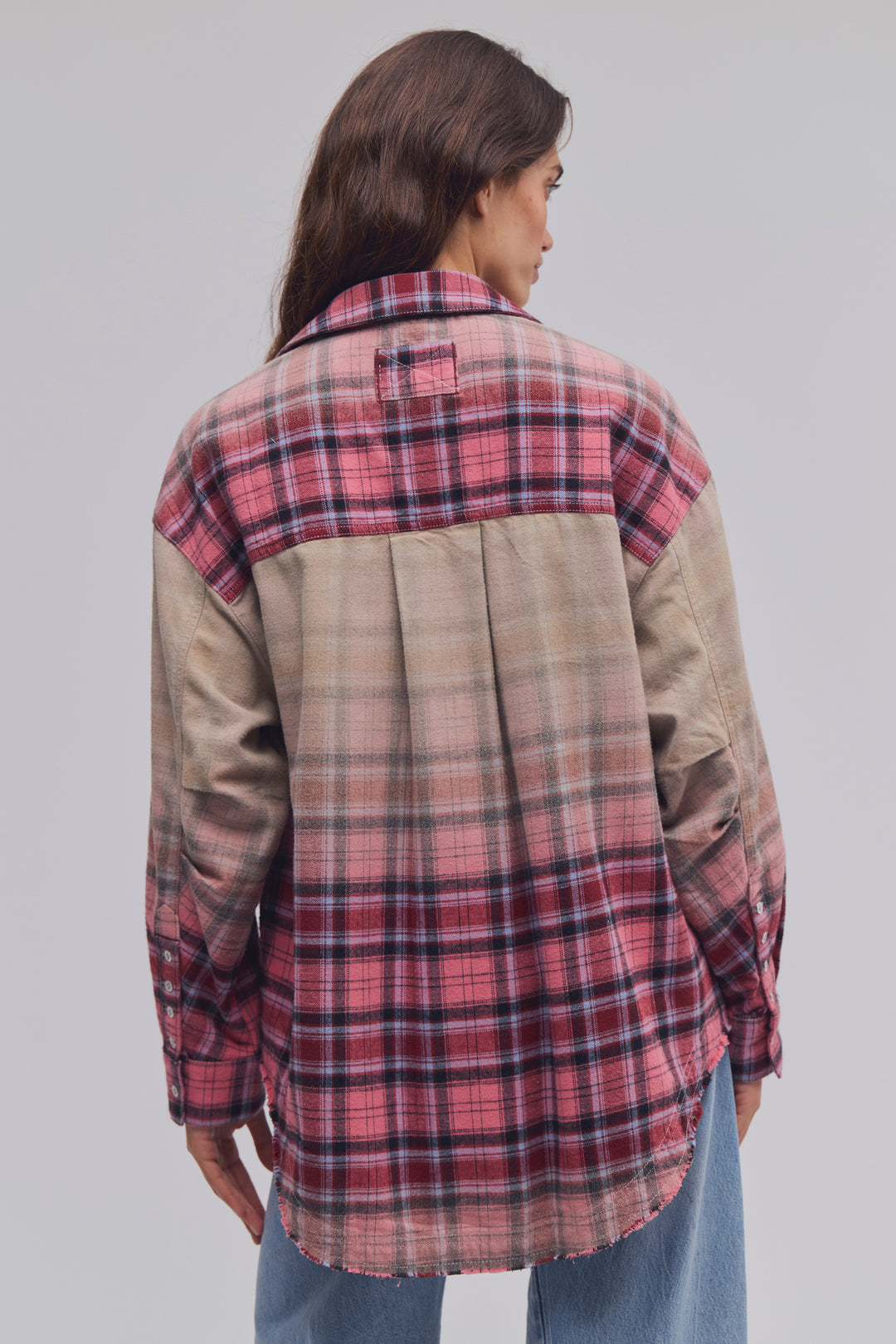 We The Free Lexi Plaid Button Down / Rose Red