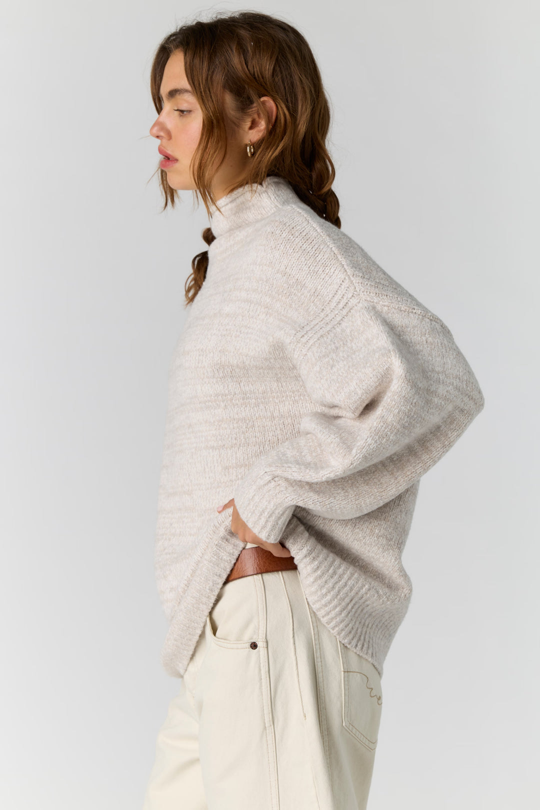 Free People Beaumont Tunic / Feather Grey Melange