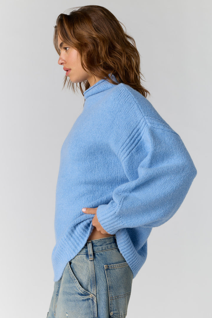 Free People Beaumont Tunic / Powder Blue Melange