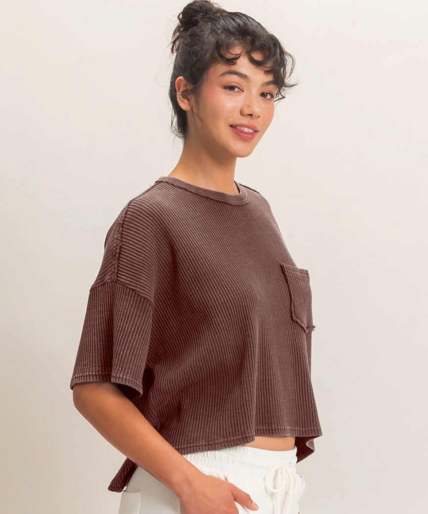 The Easy Tee / Dark Brown