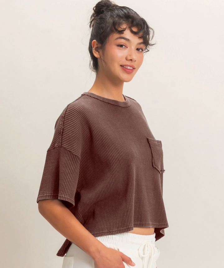 The Easy Tee / Dark Brown