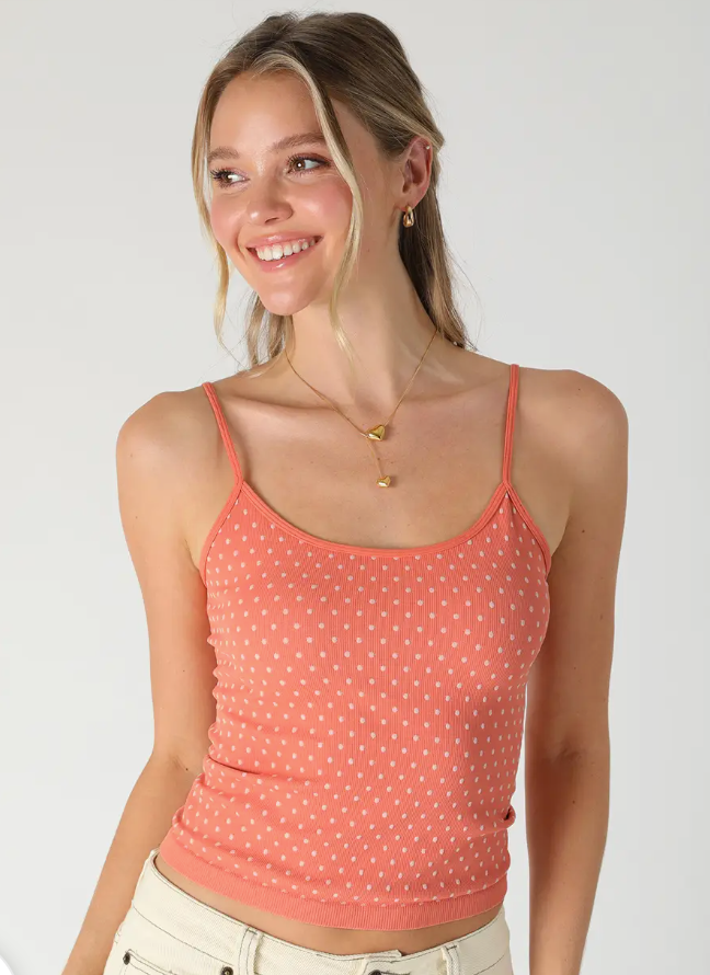 Polka Dot Strap Cami