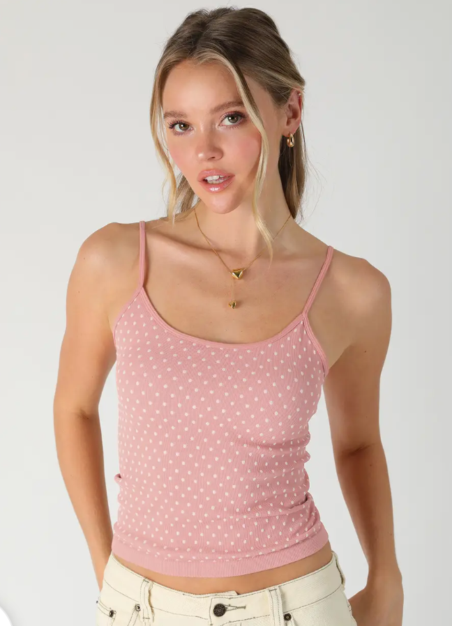 Polka Dot Strap Cami