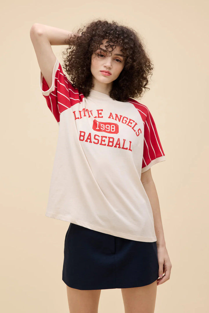 Little Angels Baseball Raglan Tee