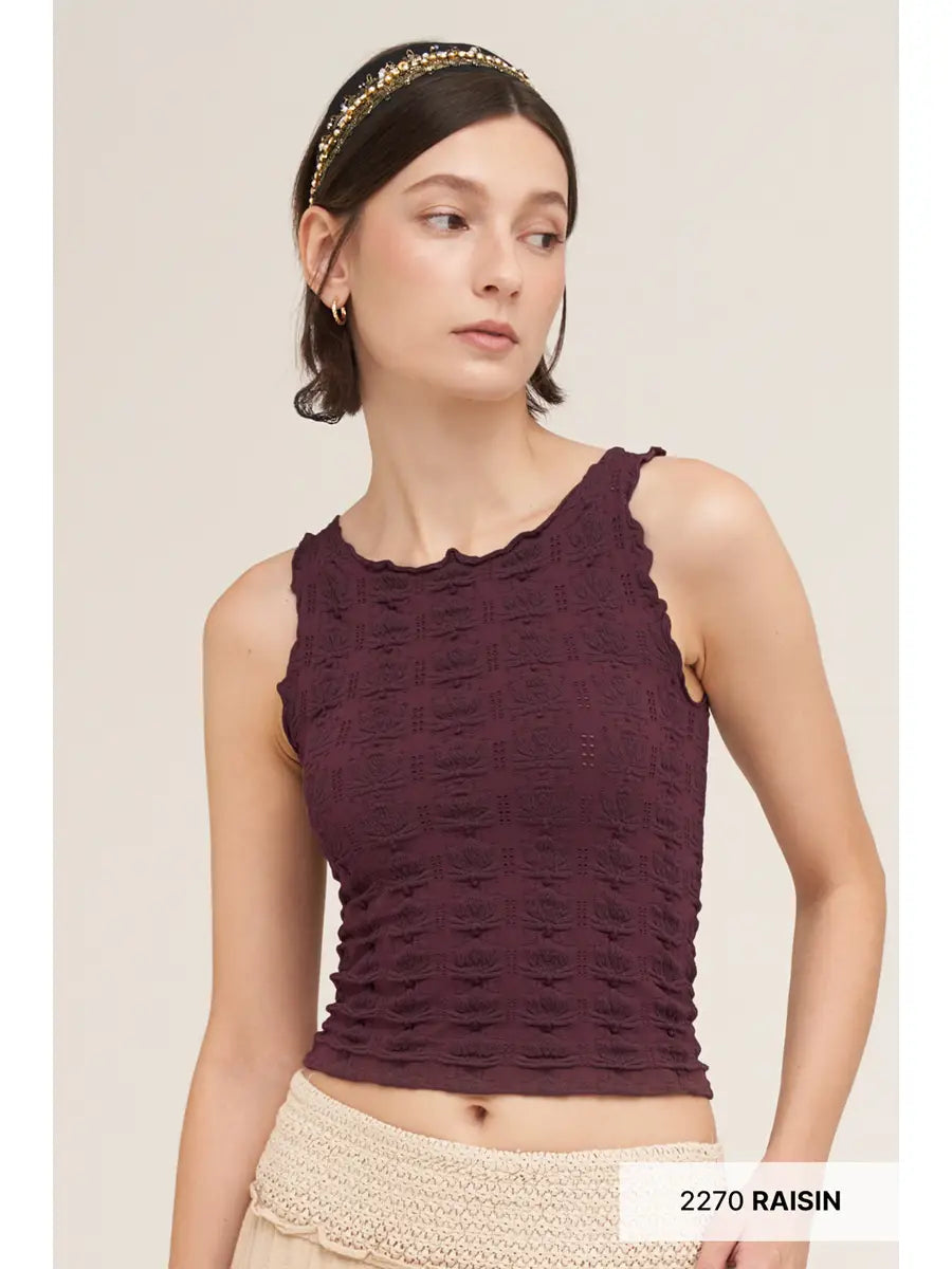 Floral Edge Top