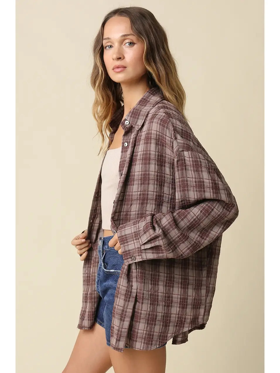 Cathy Plaid Shirt