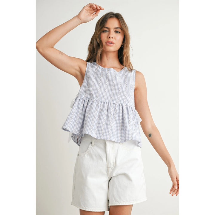 Sky Meadow Peplum Top