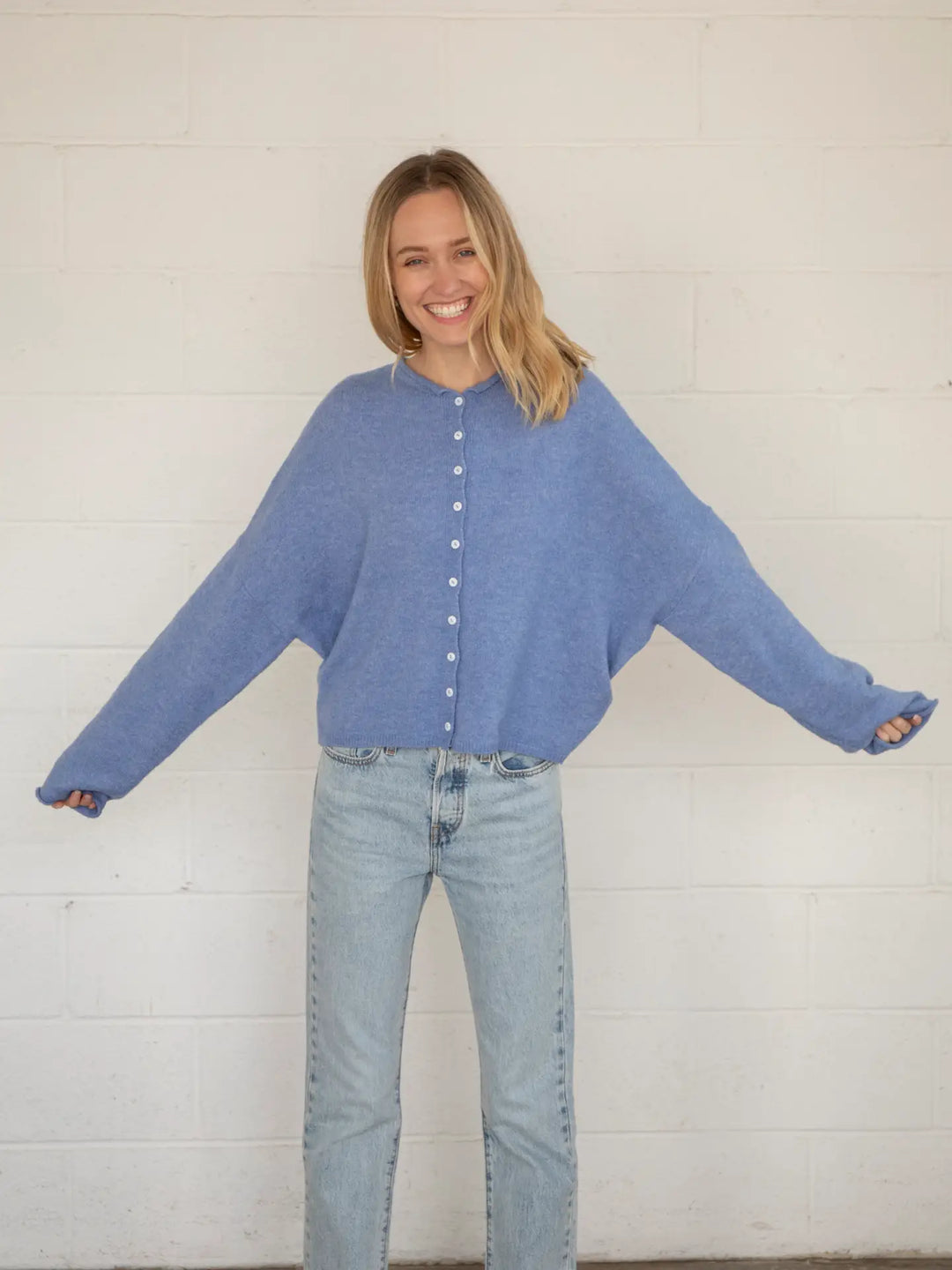 Piper Cardigan / Dusty Blue