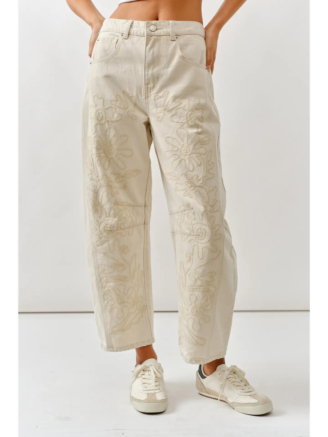 Sol Barrel Jean / Beige