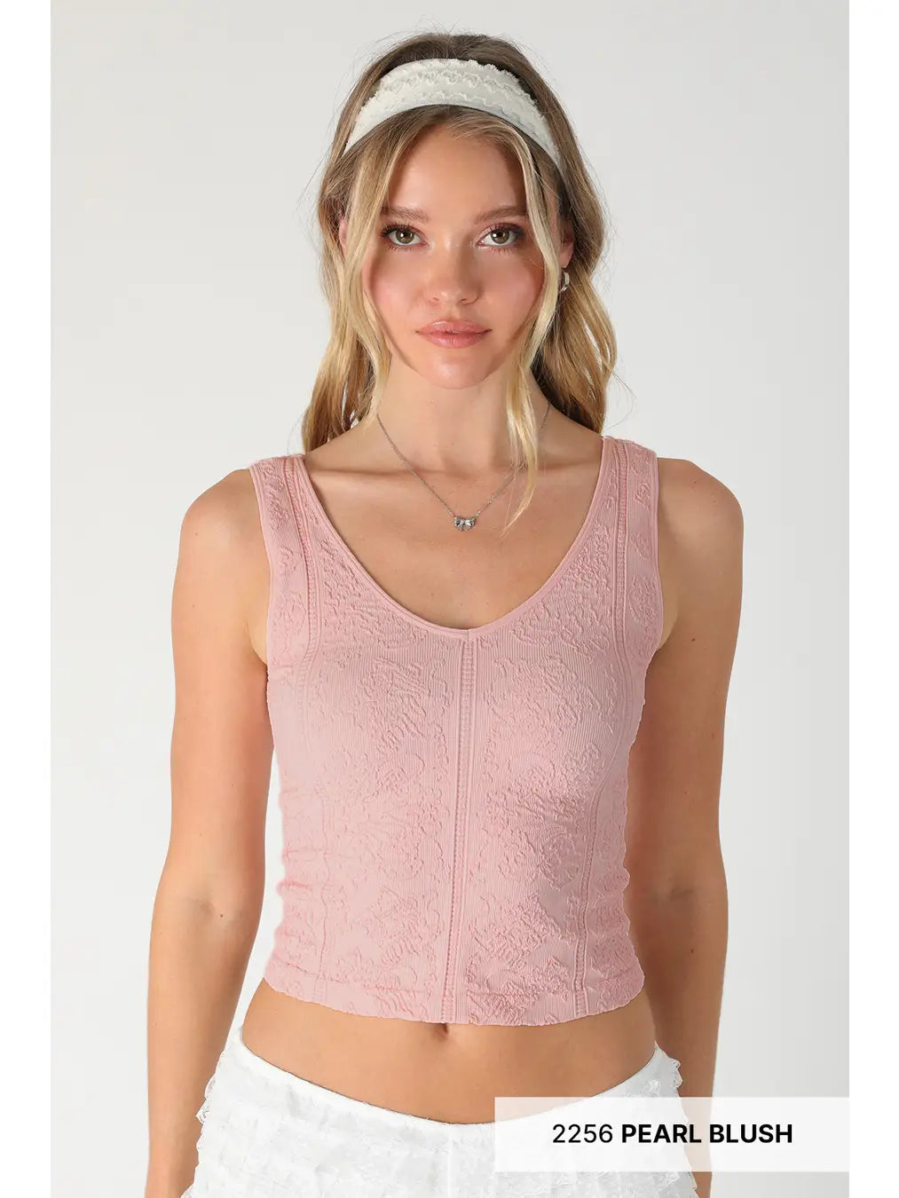 Reversible Lace Textured Top