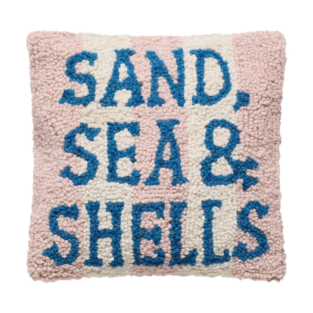 Sand Sea & Shells Pillow