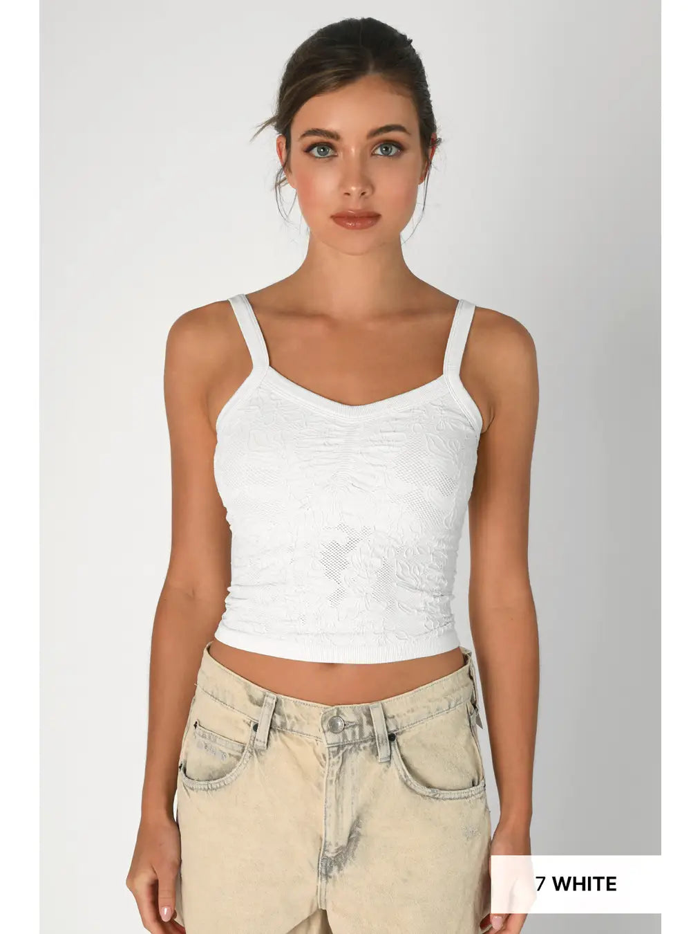 Lace V Neck Top