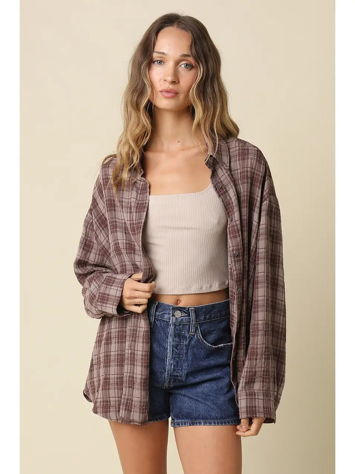 Cathy Plaid Shirt