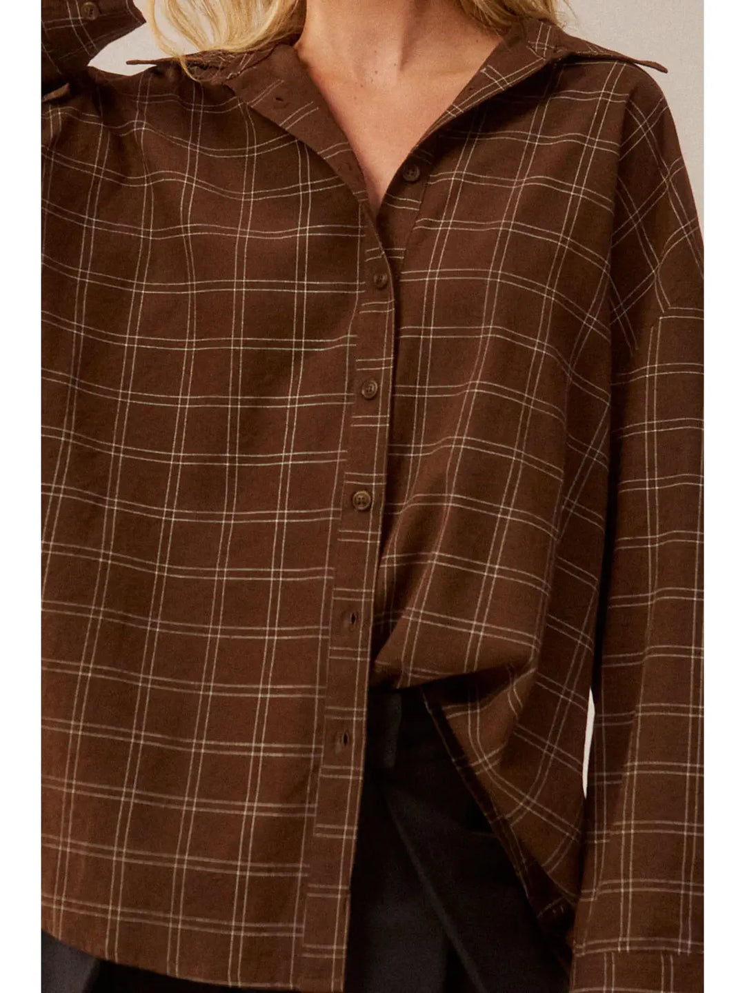 Ember Plaid Top