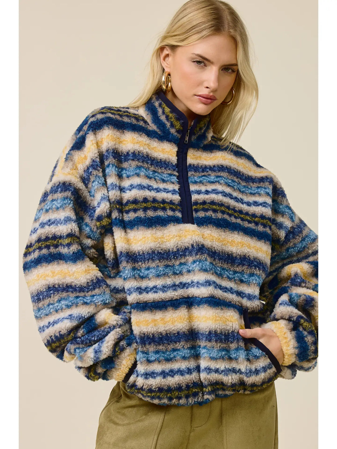 Marigold Sherpa Half Zip