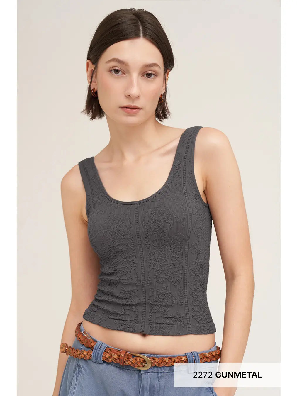 Reversible Lace Textured Top