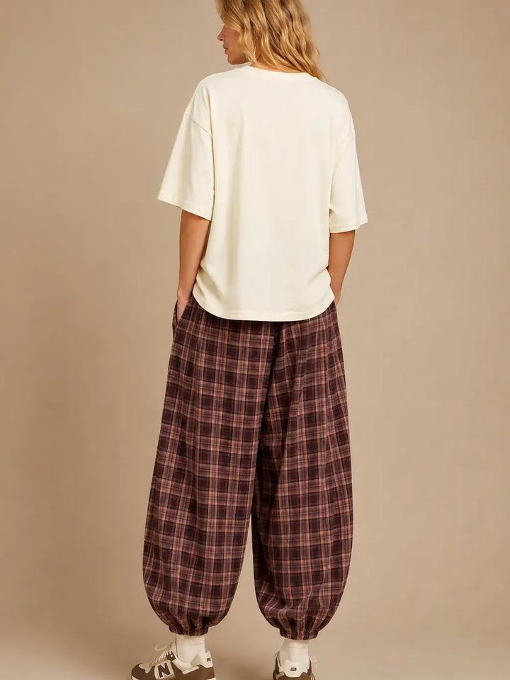 Chill Out Plaid Joggers
