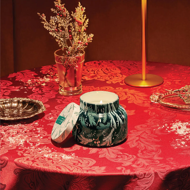 Crystal Pine Holiday Pattern Play Candle